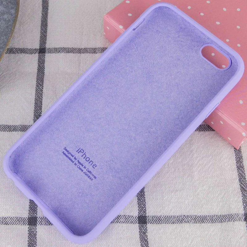 Чехол Silicone Case с закрытым низом для Apple iPhone 6/6s (4.7") – Сиреневый / Dasheen. Фото 3 из 3