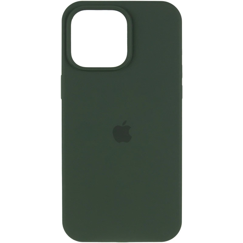 Чохол Silicone Case (AA) Logo with MagSafe для Apple iPhone 13 (6.1") – Зелений / Cyprus Green. Фото 3 з 6