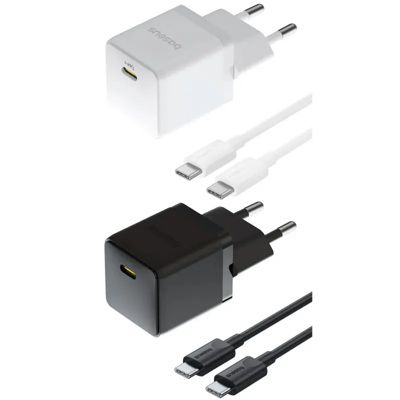 МЗП Baseus Palm Fast Charger 20W (1USB-C) + кабель Type-C to Type-C (P10111602) фото 1 з 1