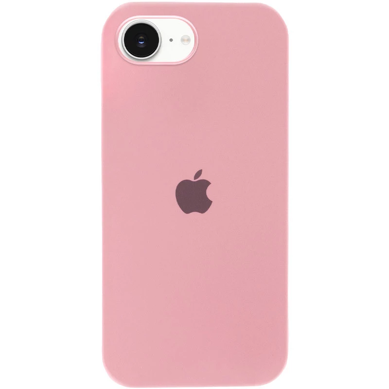 Чехол Silicone Case с закрытым низом для Apple iPhone 17e (6.1") – Розовый / Light pink. Фото 2 из 7