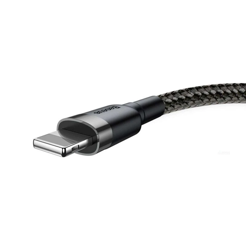 Дата кабель Baseus Cafule Lightning Cable Special Edition 1.5A (2m) – Сірий. Фото 4 з 5