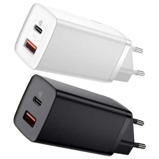 СЗУ Baseus GaN2 Lite QC (Type-C/USB 65W) with Type-C Cable (CCGAN2L-B01) фото 1 СЗУ Baseus GaN2 Lite QC (Type-C/USB 65W) with Type-C Cable (CCGAN2L-B01) фото 1 из 1