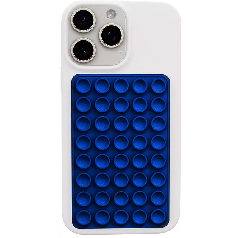 Держатель-присоска для телефона Double Side Silicone 80*55мм – Blue. Фото 2 из 3