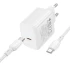 МЗП Borofone BN33 Fuente PD40W (1USB-C) + кабель Type-C to Type-C – White. Фото 6 з 6