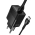 СЗУ Hoco CS111A Lounge PD22.5W (1USB-C) + кабель USB to Type-C – Black. Фото 3 из 5