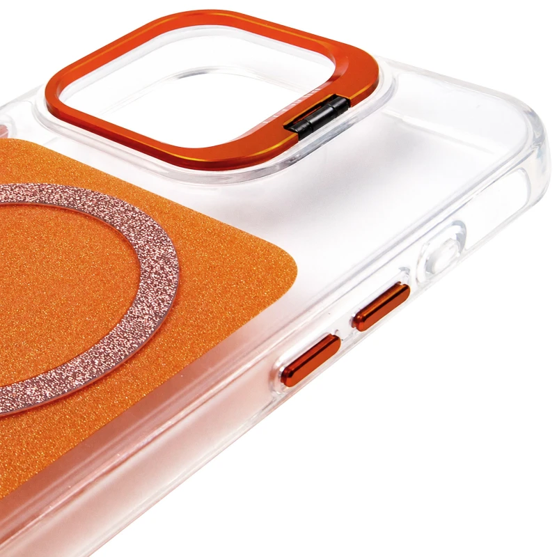 Чохол TPU+PC Jewel Sparkle with MagSafe для Apple iPhone 16 Pro Max – Orange Sparkle. Фото 5 з 7