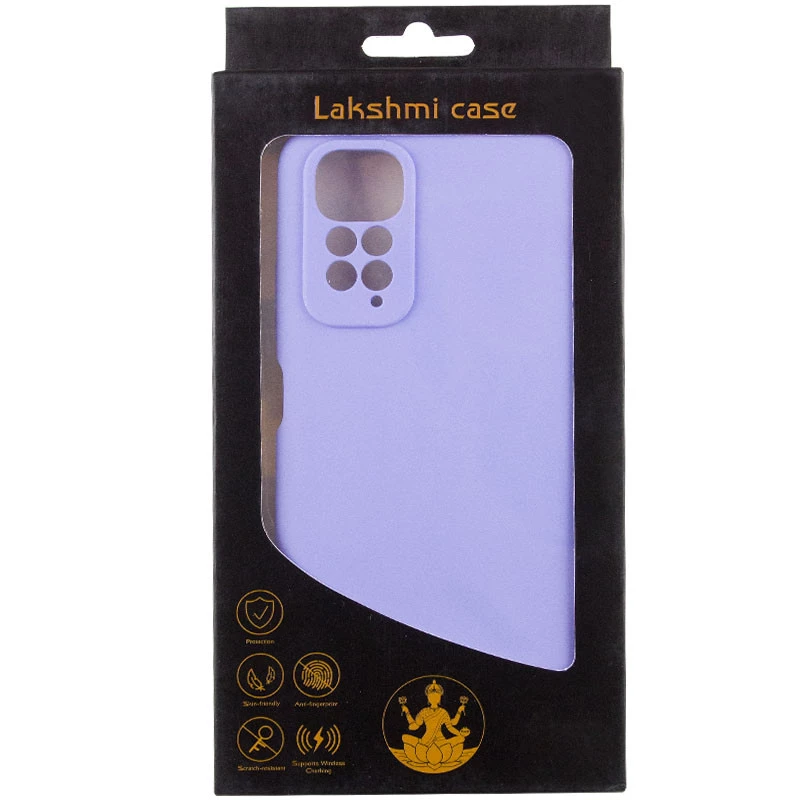Чохол Silicone Case Lakshmi Premium з закритою камерою на Xiaomi Redmi Note 11 (Global) / Note 11S – Бузковий / Dasheen. Фото 14 з 14