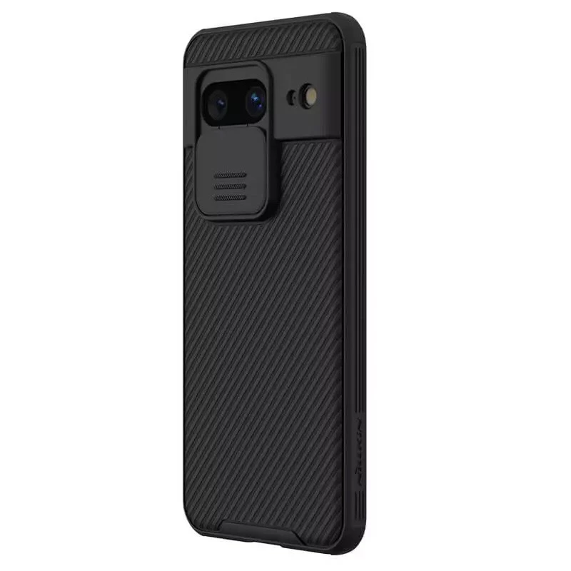 Карбована накладка Nillkin Pro зі шторкою для камери на Google Pixel 8 – Black. Фото 3 з 8