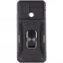 Ударостійкий чохол Square Ring зi шторкою на камеру на Xiaomi Redmi 9C – Чорний / Black. Фото 2 з 6