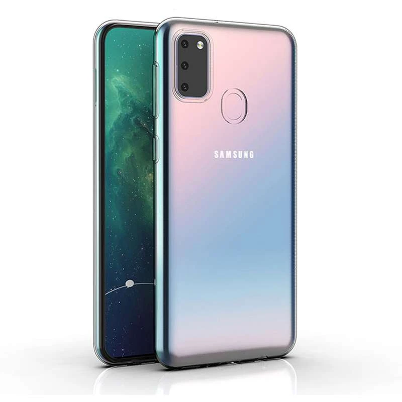 Ультратонкий силиконовый чехол 1 мм для Samsung Galaxy M30s / M21 – Бесцветный (прозрачный). Фото 2 из 6