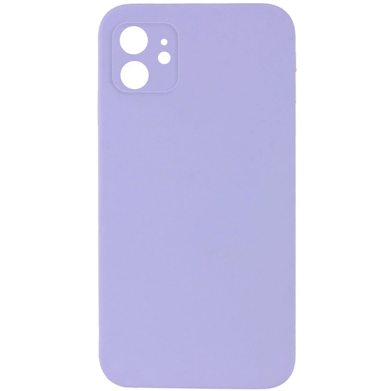 Чехол Silicone Case Square L с защитой камеры для Apple iPhone 11 (6.1") – Сиреневый / Dasheen. Фото 1 из 3