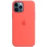 Чохол Silicone case Premium з Magsafe на Apple iPhone 12 (6.1") – Помаранчевий / Pink citrus. Фото 1 з 1