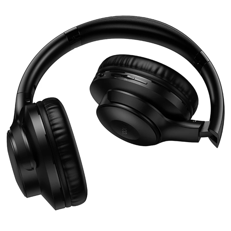 Накладные беспроводные наушники Hoco W71 Cool sound – Black. Фото 6 из 7