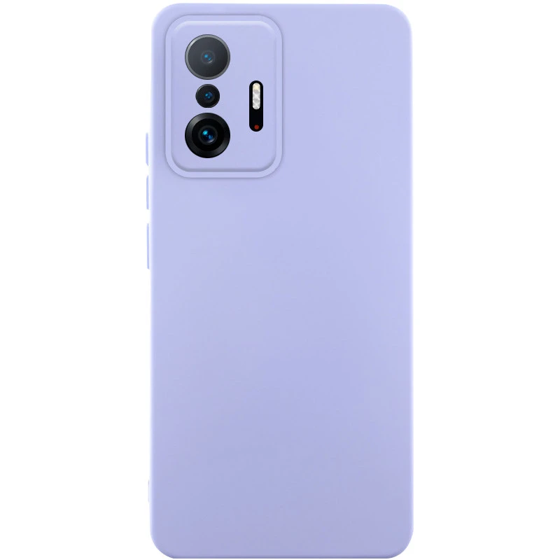 Чохол Silicone Case Lakshmi Premium із закритою камерою для Xiaomi 11T / 11T Pro – Бузковий / Dasheen. Фото 1 з 1