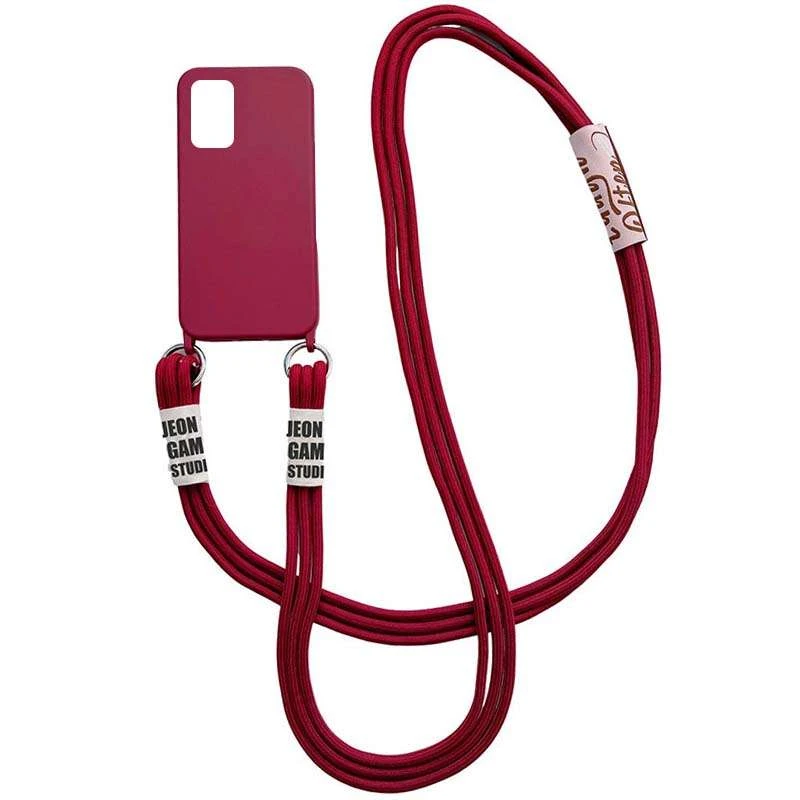

Чохол Cord case з кольоровим ремінцем на Samsung Galaxy A52 4G / A52 5G (Червоний / Rose Red)