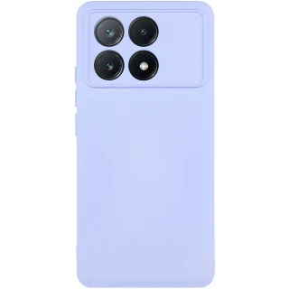 Кольоровий силіконовий чохол GETMAN із закритою камерою для Xiaomi Redmi A7 Pro 4G — Бузковий / Light purple