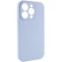 Чехол с закрытым низом Silicone Case для Apple iPhone 16 Pro Max – Голубой / Lilac Blue. Фото 4 из 13