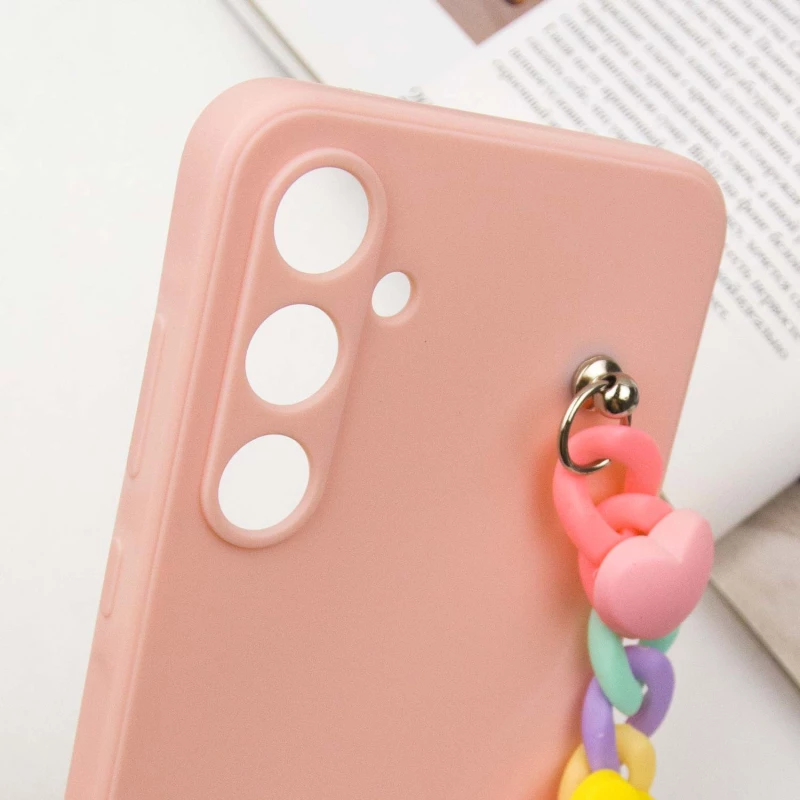 Чохол Heart з ланцюгом на Samsung Galaxy A36 5G – Pink Sand. Фото 4 з 5