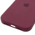 Чехол Silicone Case (AA) Logo with MagSafe для Apple iPhone 17 Pro Max (6.9") – Бордовый / Plum. Фото 10 из 11