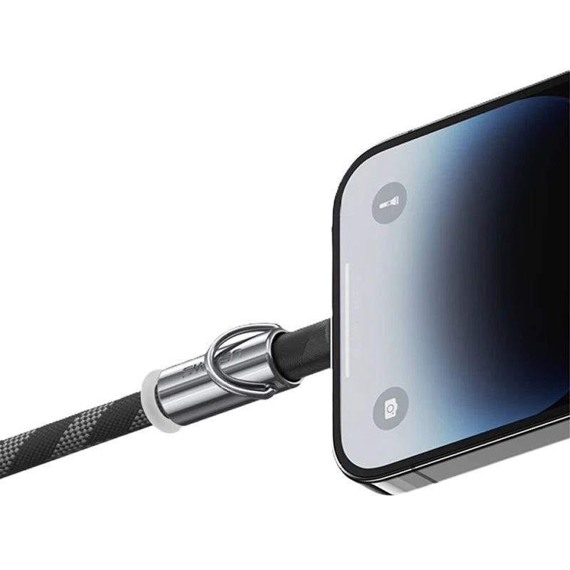 Дата кабель-шнурок Usams US-SJ746 Type-C to Lightning 30W (1.2m) – Black. Фото 4 из 7