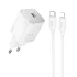 МЗП Hoco N40 Mighty 1C PD20W + Type to Lightning – White. Фото 1 з 5