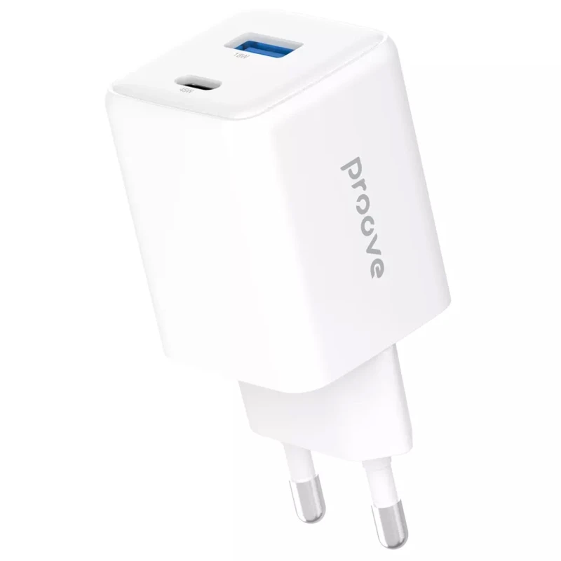 МЗП Proove Pocket GaN 45W (1USB-A/C) – White. Фото 4 з 4