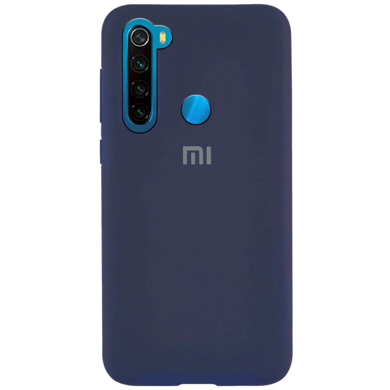 

Чохол Silicone Case з закритим низом на Xiaomi Redmi Note 8 (Синій / Midnight Blue)