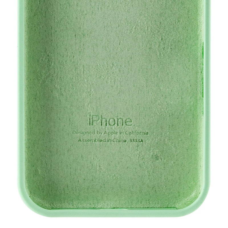 Чехол Silicone Case с закрытым низом для Apple iPhone 17e (6.1") – Зеленый / Pistachio. Фото 6 из 6