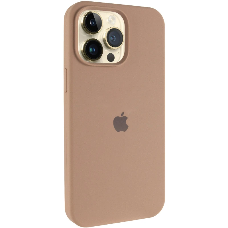 Чохол Silicone Case (AA) Logo with MagSafe для Apple iPhone 17 Pro Max (6.9") – Бежевий / Desert Gold. Фото 2 з 6
