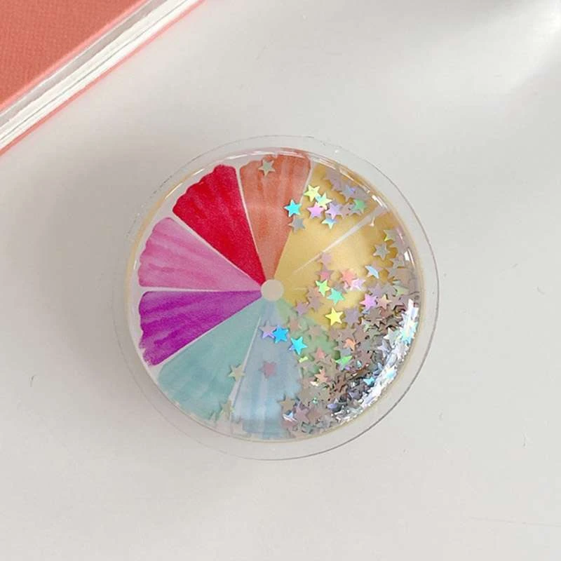 Держатель для телефона круглый (liquid shine) – Круг/Радуга. Фото 2 из 2