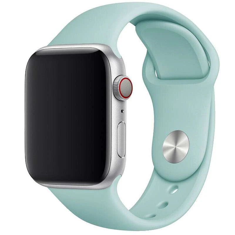 

Силіконовий ремінець для Apple watch 38mm / 40mm (Бірюзовий / Beryl)