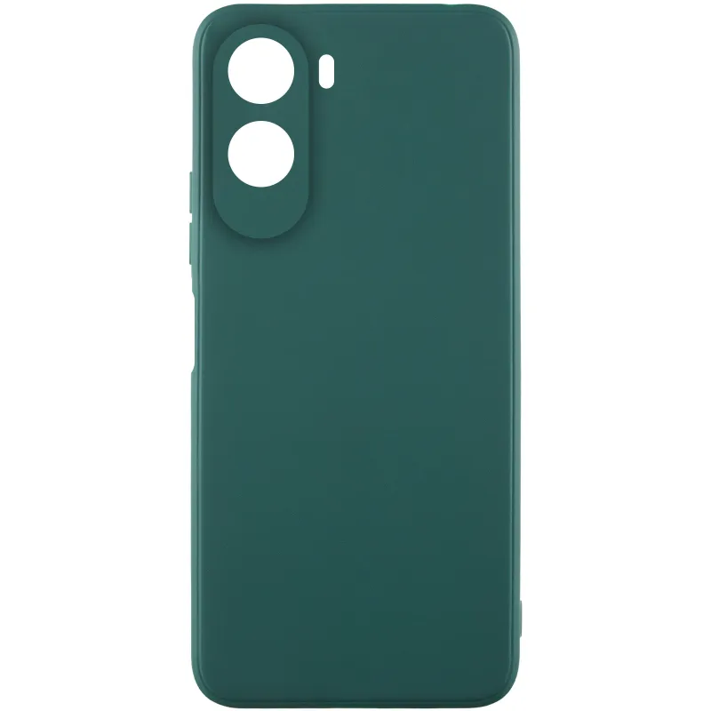 Кольоровий силіконовий чохол із захистом камери на Xiaomi Redmi A7 Pro 4G – Зелений / Dark green. Фото 1 з 1