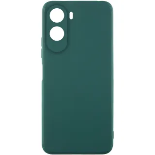 Кольоровий силіконовий чохол із захистом камери на Xiaomi Redmi A7 Pro 4G — Зелений / Dark green