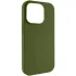 Чехол Silk (AA) NO LOGO with Magnetic Fit для Apple iPhone 18 Pro Max – Зеленый / Dark Olive. Фото 1 из 1