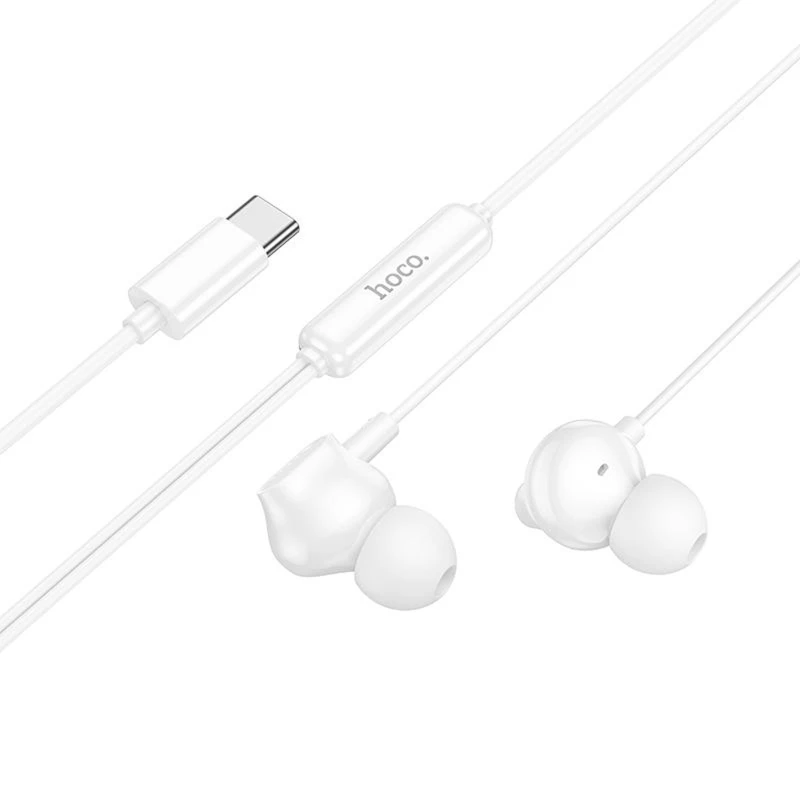 Стерео наушники Hoco M117 Type-C – White. Фото 2 из 3