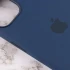 Чехол Silicone case (AAA) with Magsafe and Animation для Apple iPhone 13 (6.1") – Синий / Abyss Blue. Фото 6 из 7