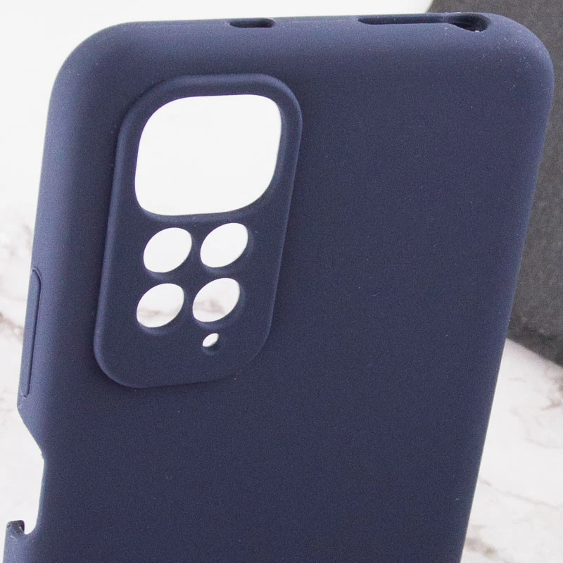 Чохол Silicone Case Lakshmi Premium із закритою камерою для Xiaomi Redmi Note 11 (Global) / Note 11S – Темно-синій / Midnight blue. Фото 10 з 11
