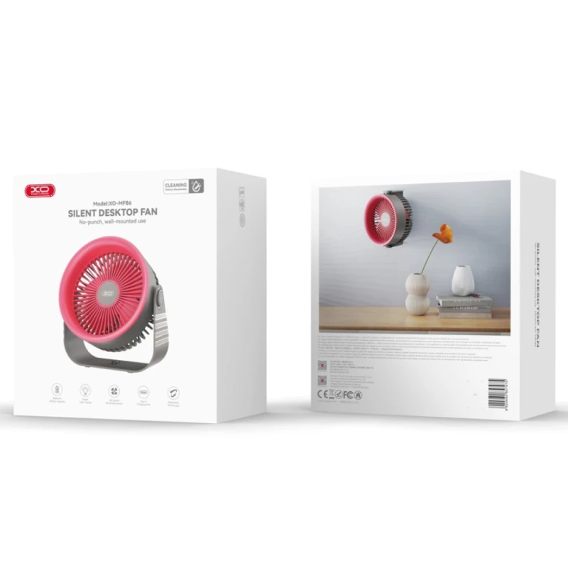 Настільний вентилятор XO-MF86 3600mAh – Gray. Фото 4 з 6