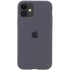 Чохол Silicone Case з закритим низом на Apple iPhone 11 (6.1") – Сірий / Dark Gray. Фото 1 з 3