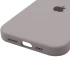 Чохол Silicone Case з закритим низом на Apple iPhone 16 Plus – Сірий / Lavender. Фото 9 з 10