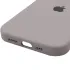 Чехол Silicone Case с закрытым низом для Apple iPhone 17 (6.3") – Серый / Lavender. Фото 6 из 6