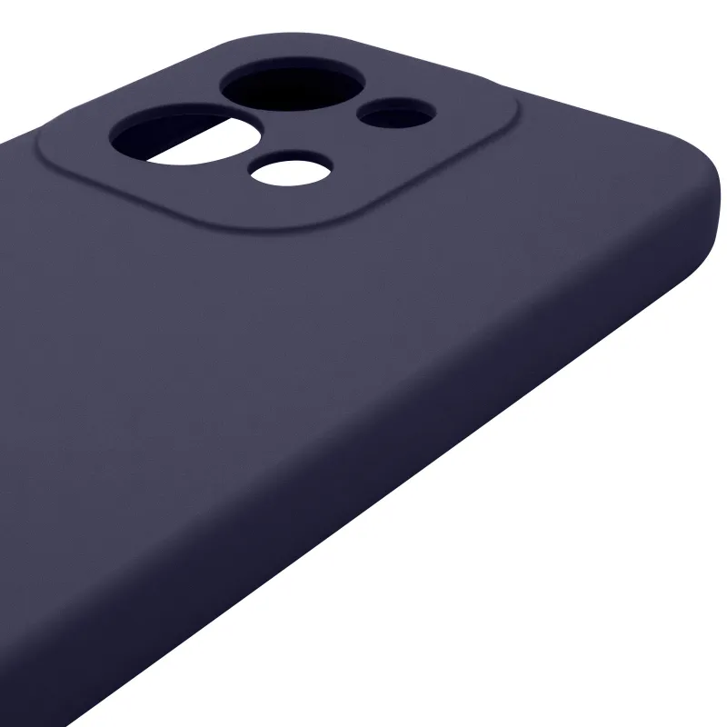 Чехол Silicone Case Lakshmi Premium з закритою камерою на Xiaomi Poco C85 (Global) – Темно-синий / Midnight blue. Фото 5 из 6