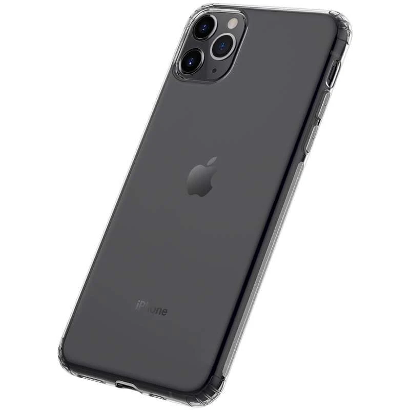 Ультратонкий силіконовий чохол з заглушкою на Apple iPhone 11 Pro Max (6.5") – Безбарвний (прозорий). Фото 3 з 5