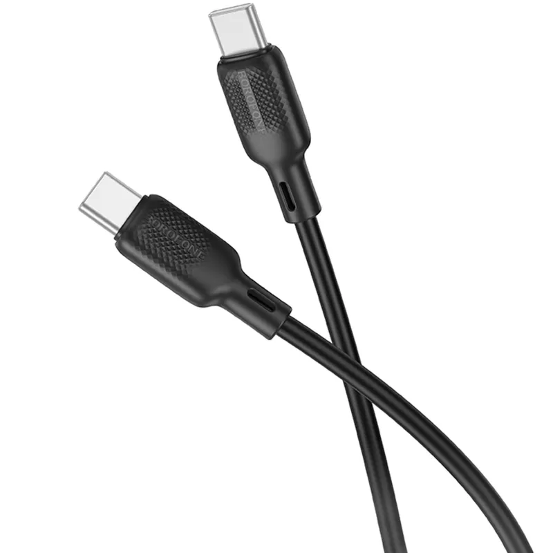 Дата кабель Borofone BX113 Lenny Type-C to Type-C 60W (1m) – Black. Фото 3 з 5