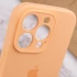 Чехол Silicone Case с защитой камеры для Apple iPhone 15 Pro (6.1") – Оранжевый / Cantaloupe. Фото 7 из 7