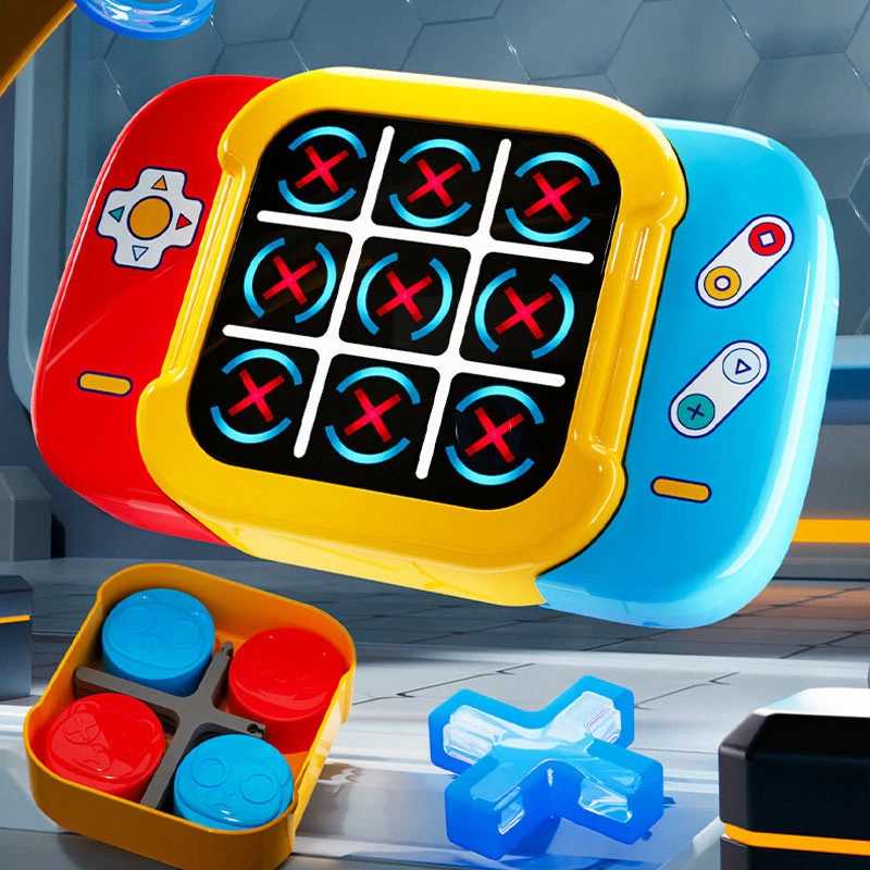 Портативна інтерактивна гра Ummi ME-252 2in1 Electronic Tic-Tac-Toe – Yellow. Фото 3 з 6
