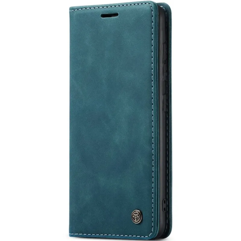 Шкіряний чохол-книжка CaseMe Velvet Nubuck для Xiaomi Redmi Note 13 4G – Green. Фото 1 з 6