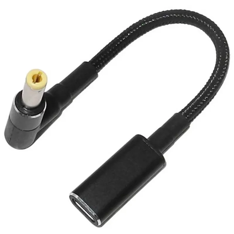 Кабель USB-C Female to DC 100W з набором перехідників для ноутбука 12in1 – Black. Фото 2 з 2