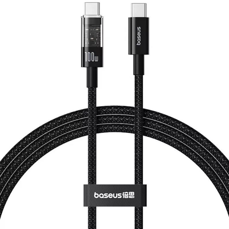 Дата кабель Baseus Gem Fast Charging Type-C to Type-C 100W (1m) (P10373000111) фото 1 з 2