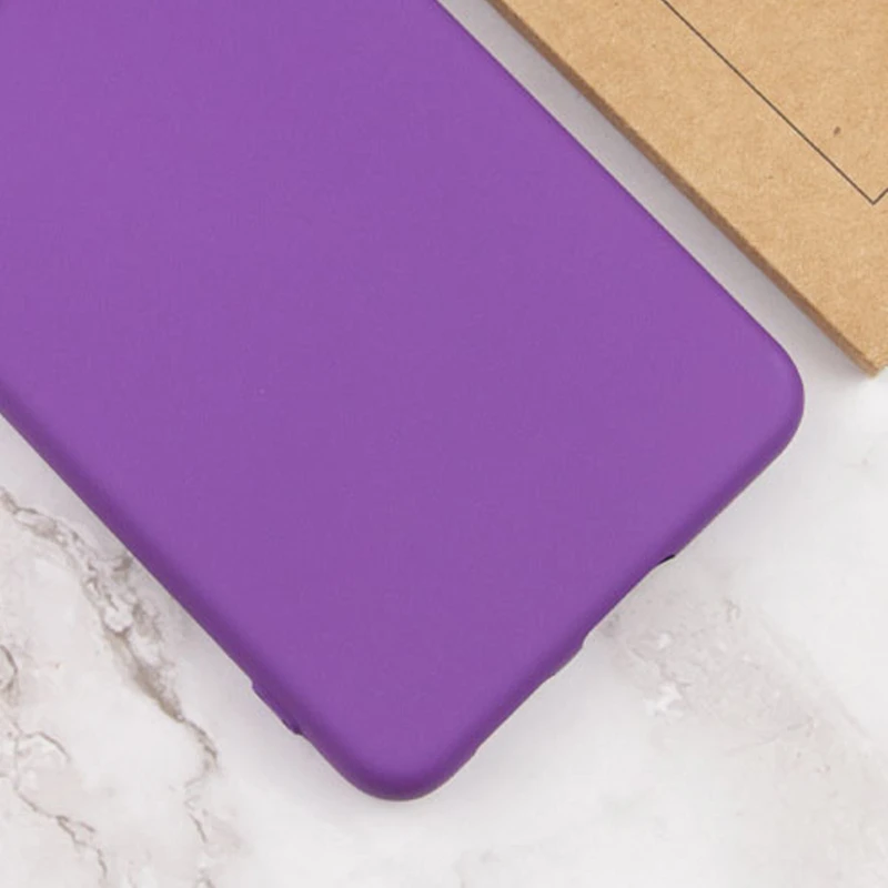 Кольоровий силіконовий чохол GETMAN із закритою камерою для Samsung Galaxy A32 (A325F) 4G – Фіолетовий / Purple. Фото 6 з 6